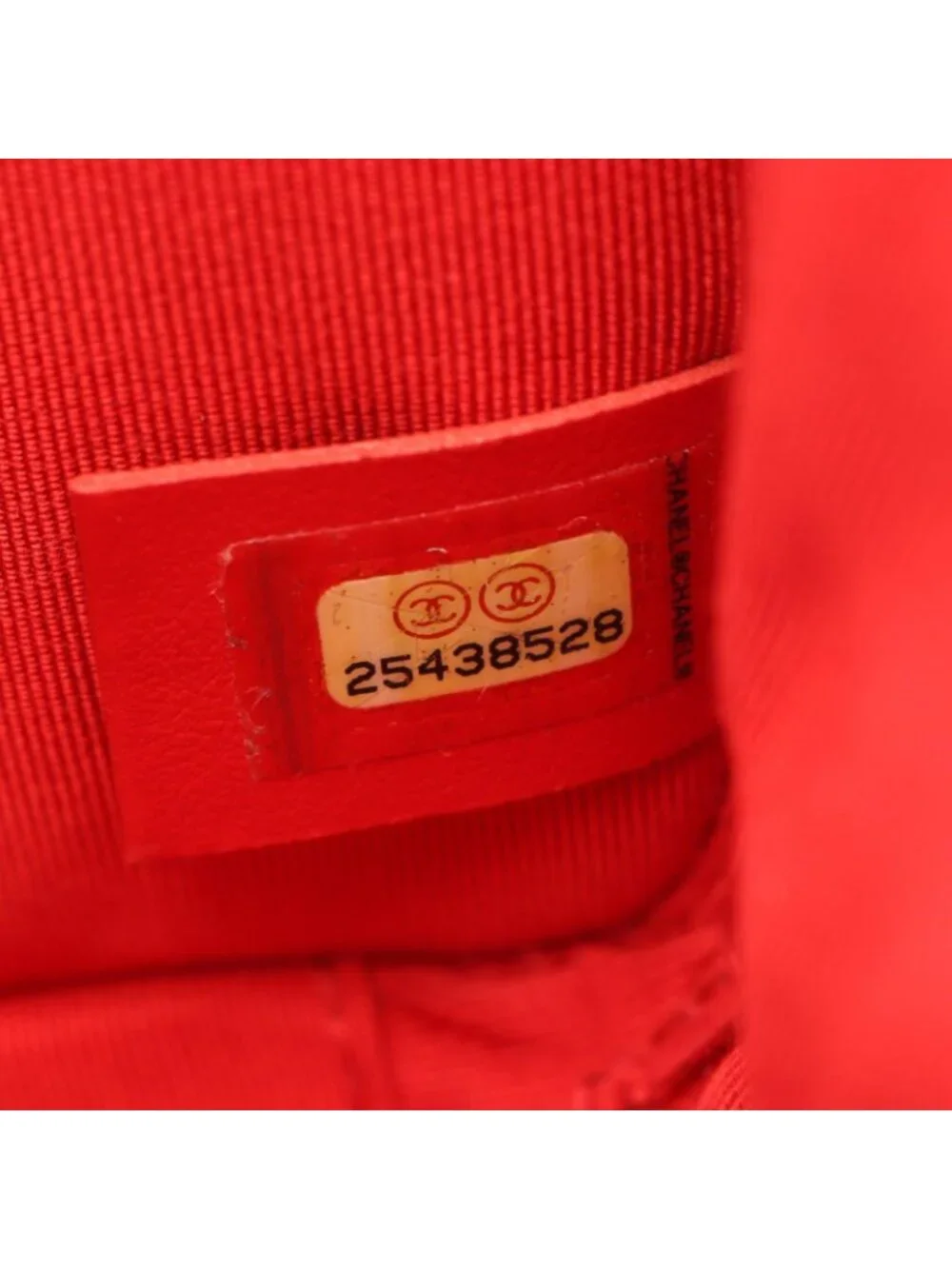 Chanel Shoulder Bag Quilted Half Here Red Leather